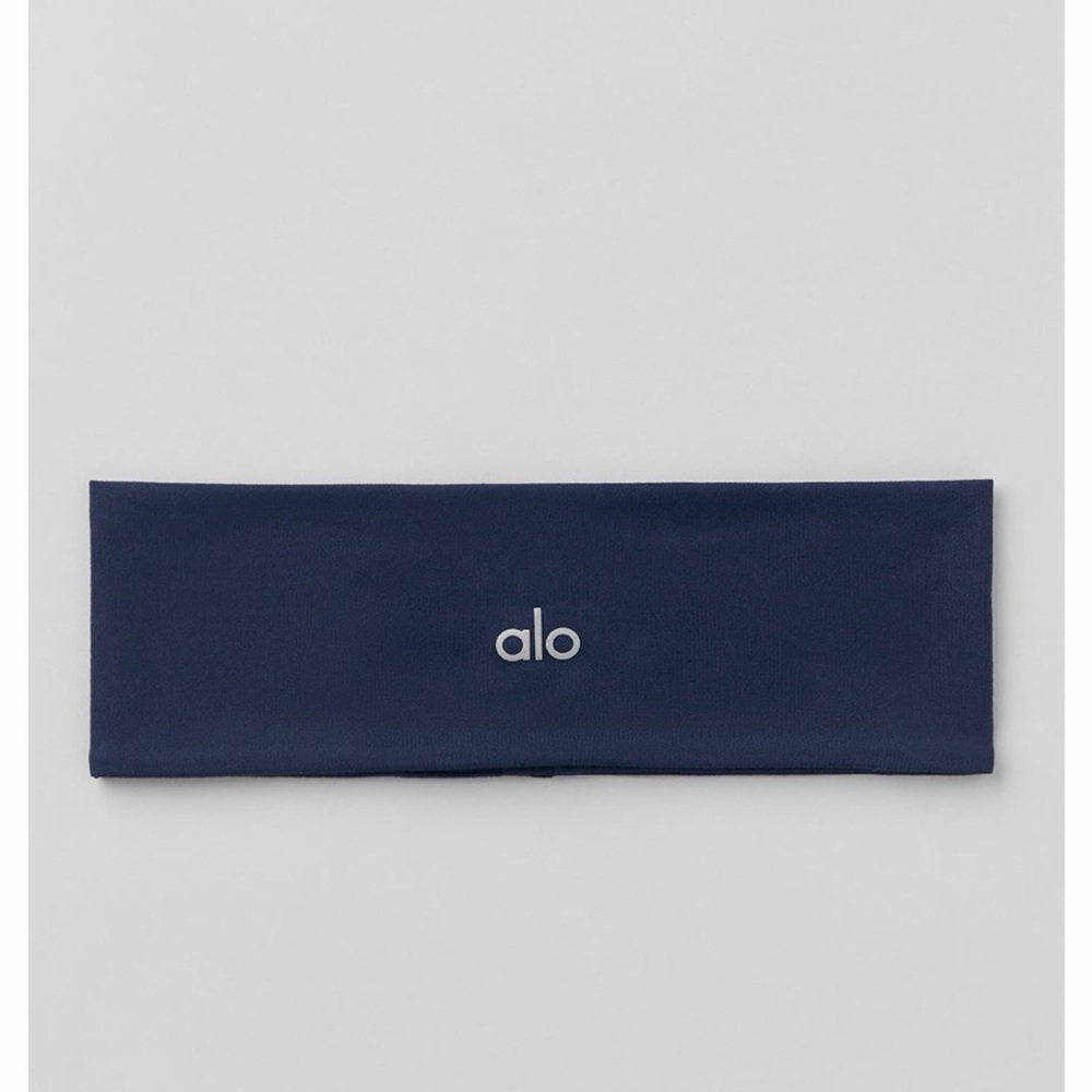 ALO Yoga Performance Conquer Headband Navy